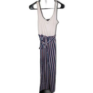AS U WISH Striped Jumpsuit - Women's Size S